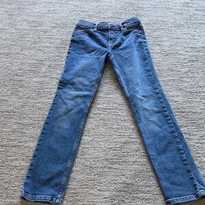 Girls 10R Wrangler Blue Straight-Leg Jeans